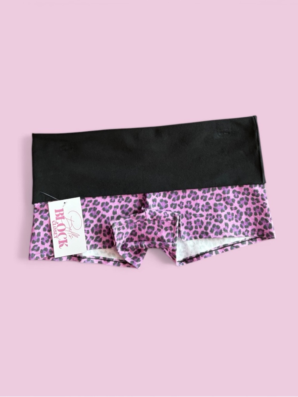 Purple/pink color Y2K micro shorts fold overs
